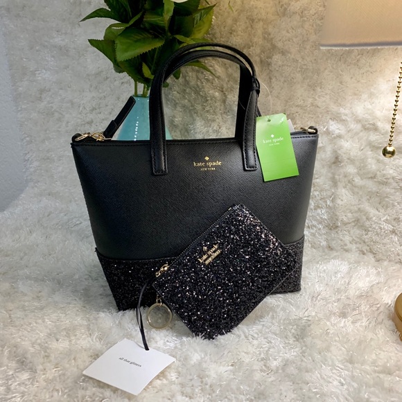kate spade Handbags - Kate Spade glitter Greta Court ina & Bitsy